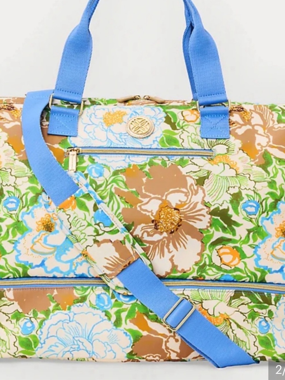 Lilly Pulitzer Rutabaga Sympeony Weekender Bag Duffel Travel Large Sun NWT